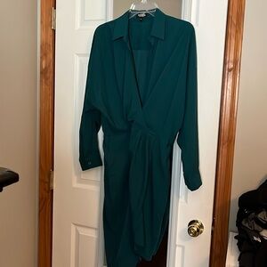 Express faux wrap dress